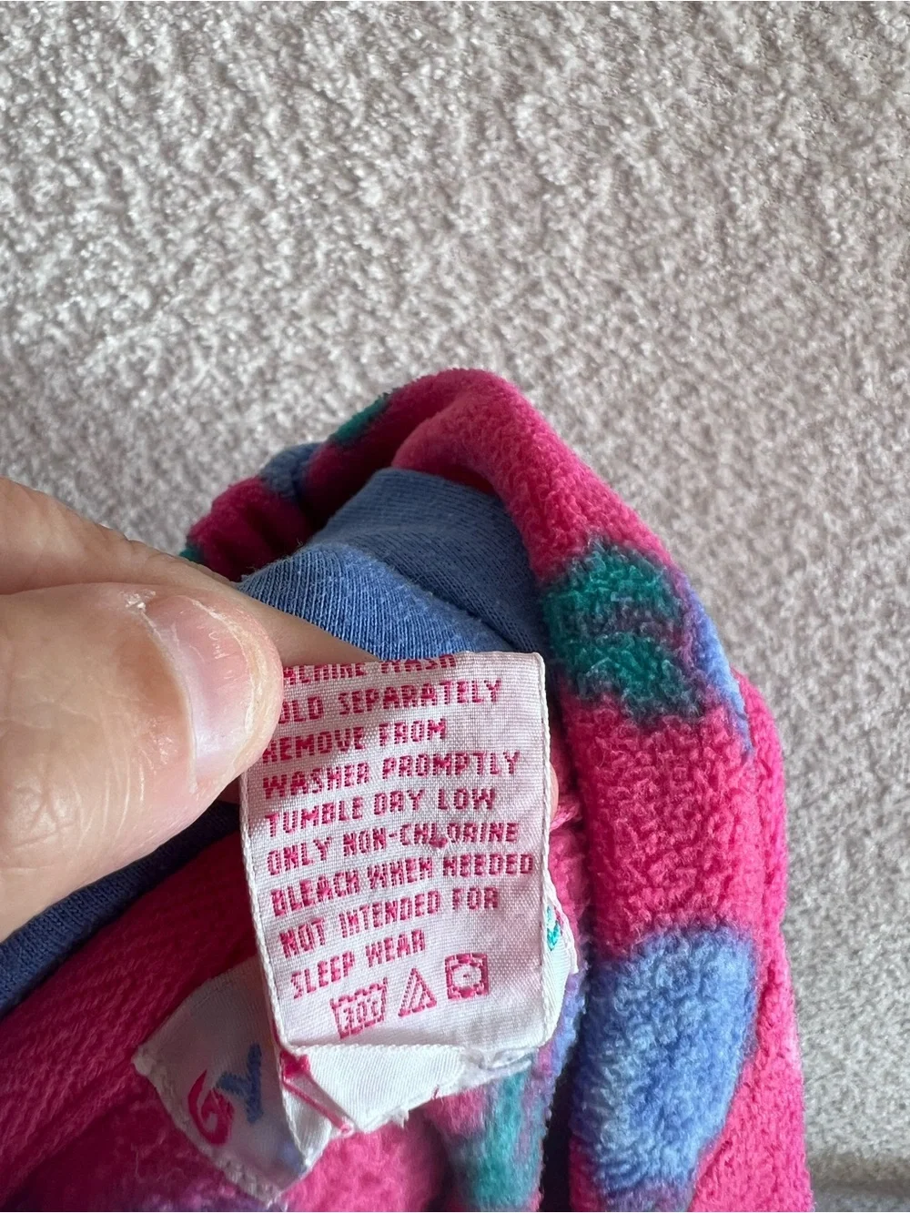 Gymboree Vintage Rainbow Tag Pink Fleece Jacket Hat Booties Bundle‎ Size 9-18 Mo